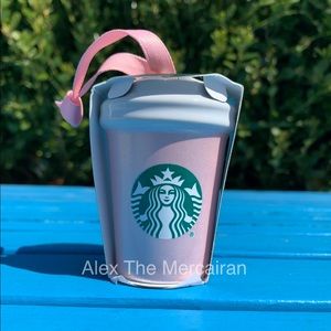 Last One Starbucks Glitter Pink Ornament Cup Rare
